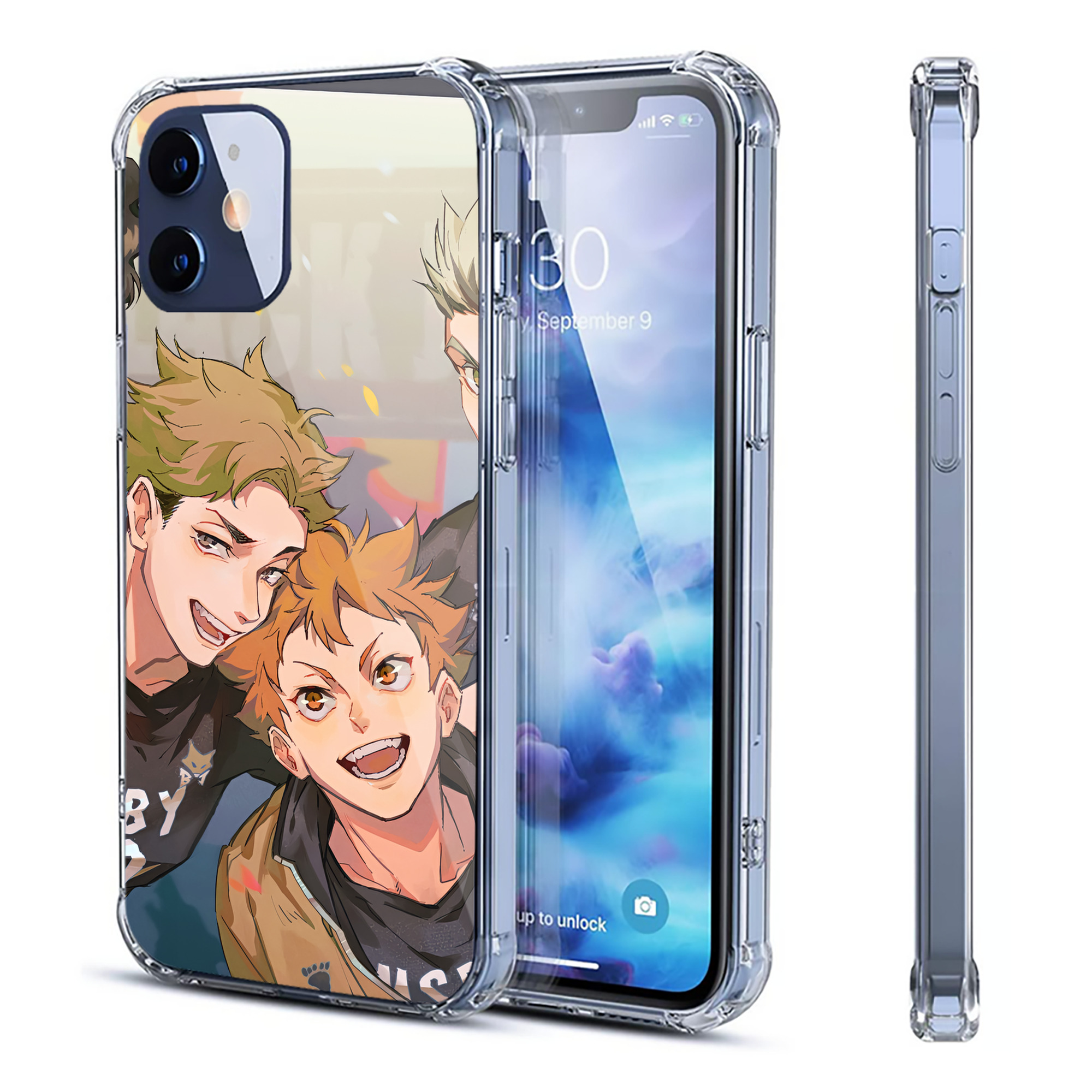 （画像用） ハイキュー!! Haikyu!! 【iPhone 12シリーズ対応】透明スマホケース（クリアソフトケース）